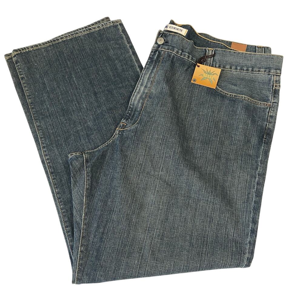 Nwt Agave DenimSmith Jeans Men's Blue Straight Fit Medium Wash Size 52 x 36